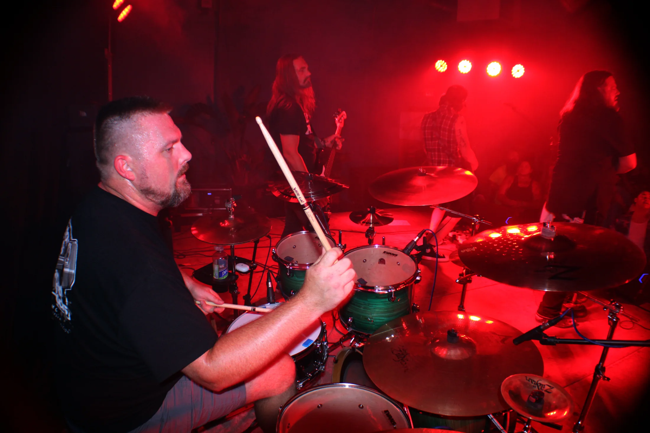 Claim To Flame live performance from behind the drum kit