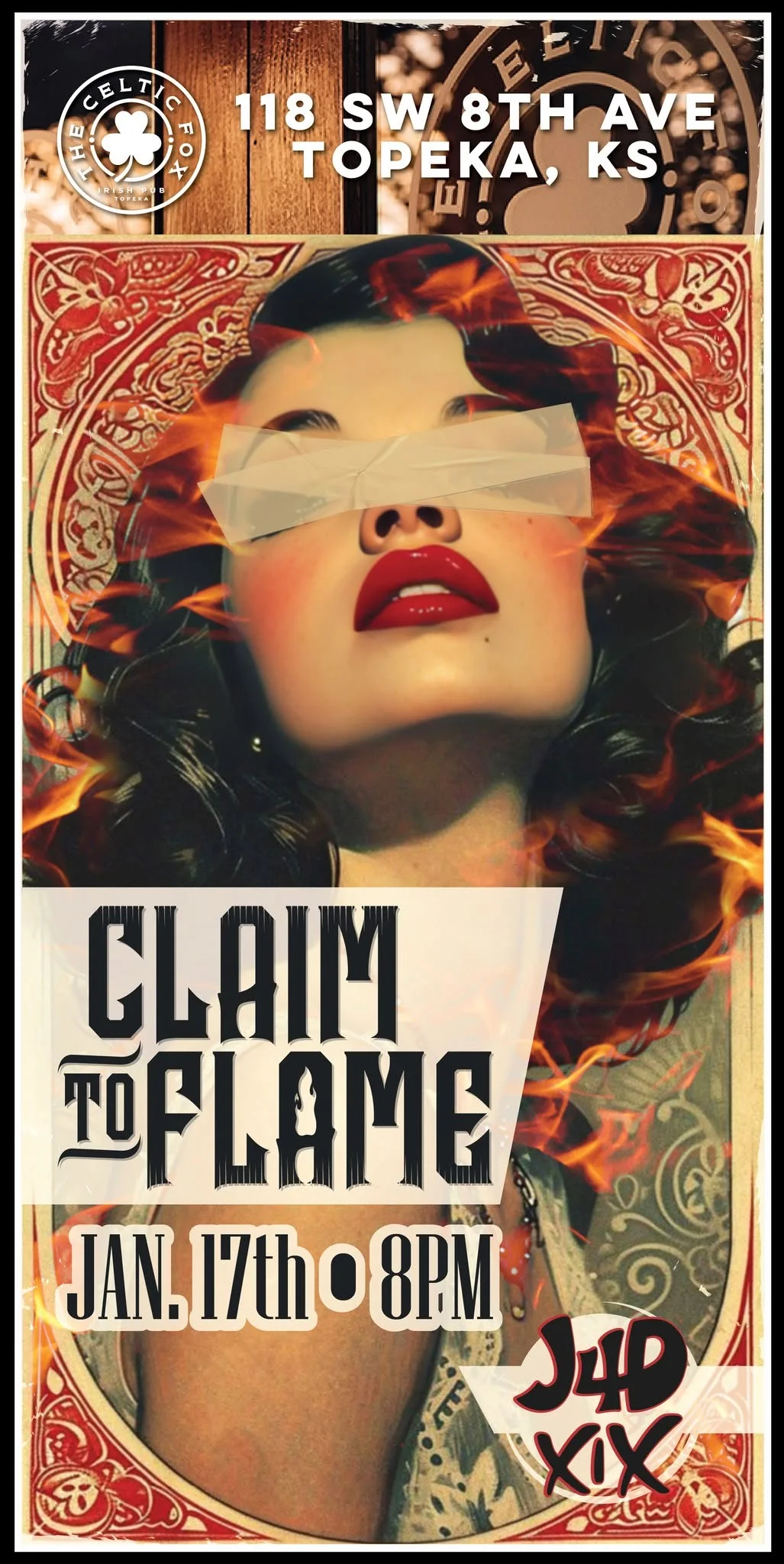 Claim To Flame at The Celtic Fox flyer